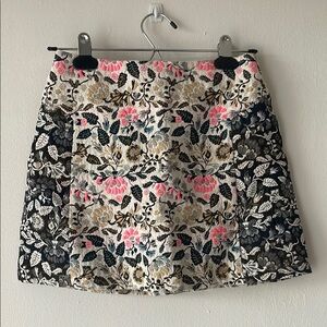 Topshop 2 Floral Patterned Mini Skirt